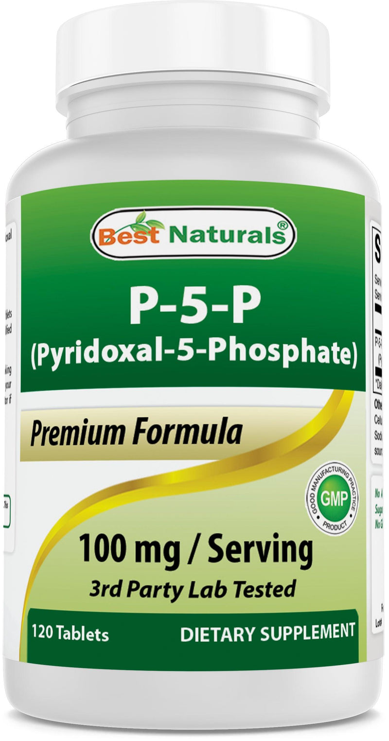 Best Naturals P5P Vitamin B6 (Pyridoxal 5 Phosphate) 100 mg/Serving