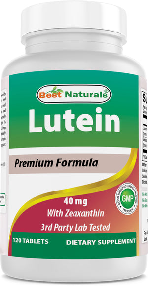 Best Naturals Lutein 20 mg with Zeaxanthin- 240 Tablets