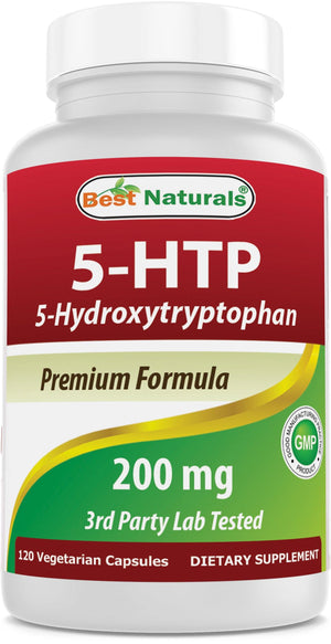 Best Naturals 5-HTP 200 mg 120 Vegetarian Capsules - shopbestnaturals.com