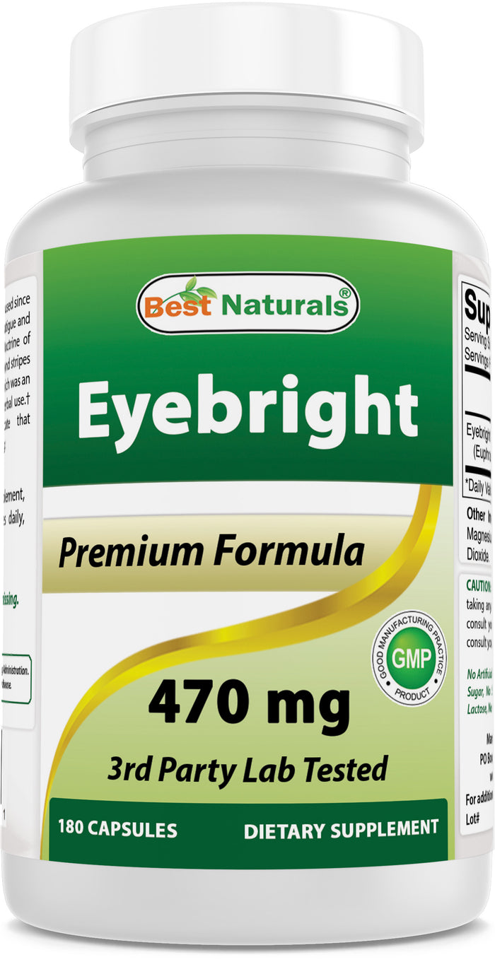 Best Naturals Eyebright 470 mg 180 Capsules
