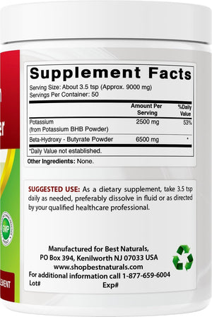 Best Naturals Potassium BHB Powder 1 Lb