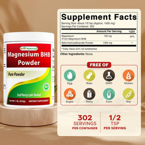 Best Naturals Magnesium BHB Powder 1 Lb
