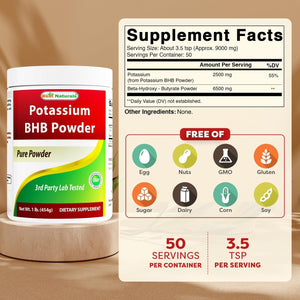 Best Naturals Potassium BHB Powder 1 Lb