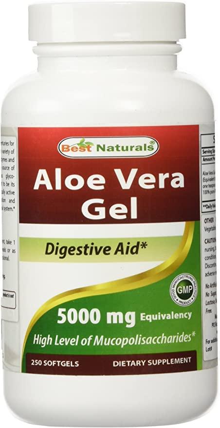 aloe vera gel softgels Best Naturals Aloe Vera Gel 5000 mg 250 Softgels – shopbestnaturals.com