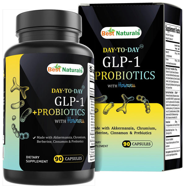 glp 1 probiotic akkermansia Best Naturals Day-to-Day GLP-1 + Probiotics Supplements 90 Veg Capsules