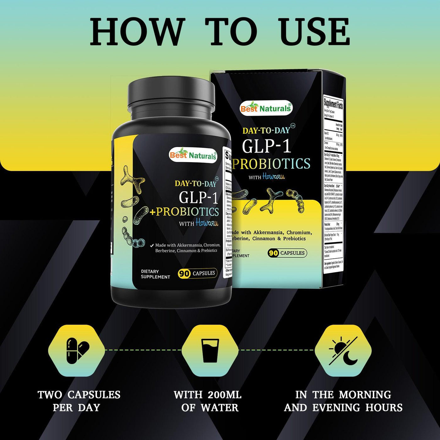 Best Naturals Day-to-Day GLP-1 + Probiotics Supplements 90 Veg Capsule shopbestnaturals.com Best Naturals Day-to-Day GLP-1 + Probiotics Supplements 90 Veg Capsule shopbestnaturals.com