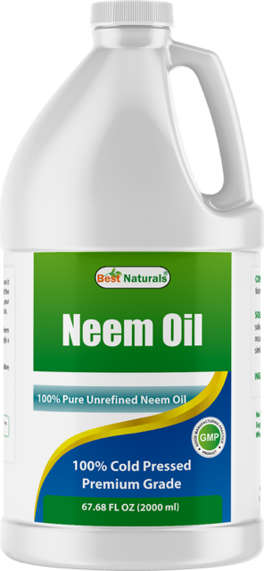 Best Naturals 100% Pure Neem Oil, 100% Cold Pressed and Unrefined - 68 OZ (2000 ML)