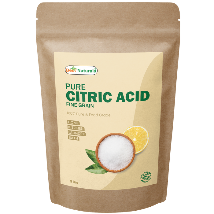 Best Naturals Pure Citric Acid 100% Pure & Food Grade for Home, Kitchen, Laundry, and Bath- Vegan- 5 Lb