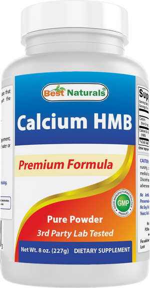 Best Naturals HMB (Beta-Hydroxy Beta-Methylbutyrate) Pure Powder 8 OZ