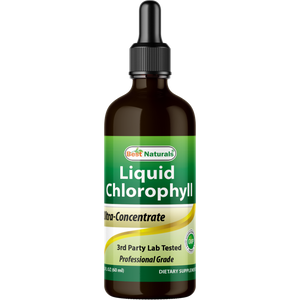 Best Naturals Liquid Chlorophyll Drops - 50 mg - Glass Bottle - 2 FL OZ
