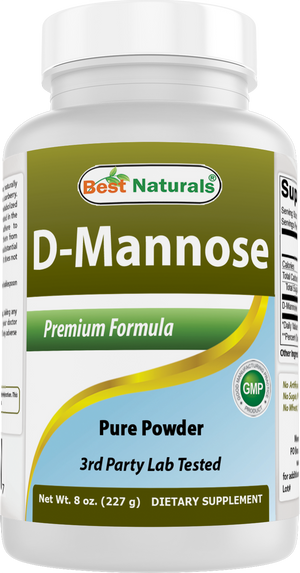 Best Naturals D-Mannose Pure Powder - Urinary Tract Cleanse Supplement - 8 OZ