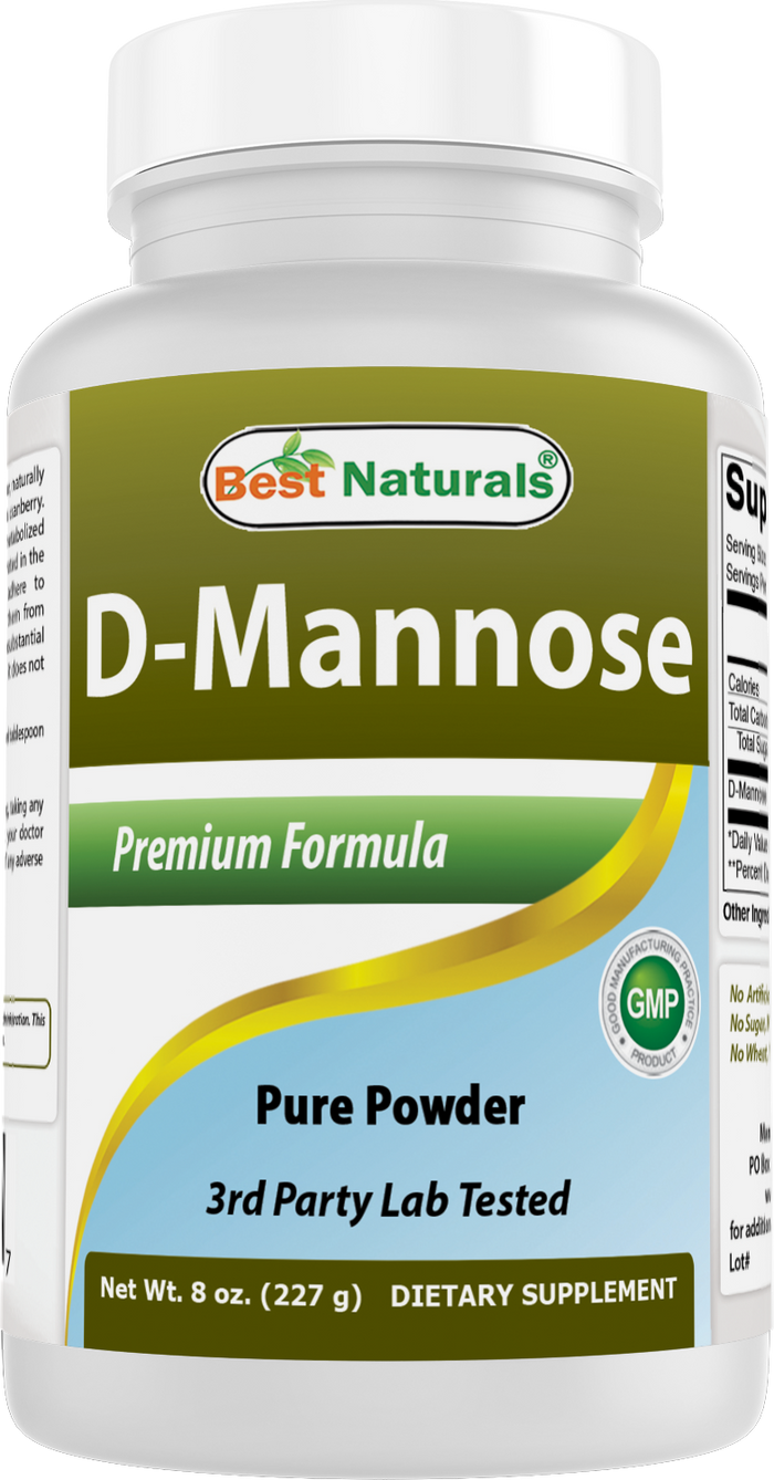 Best Naturals D-Mannose Pure Powder - Urinary Tract Cleanse Supplement - 8 OZ