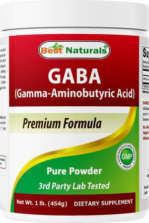Best Naturals GABA (Gamma Aminobutyric Acid) Pure 1 Lb Powder