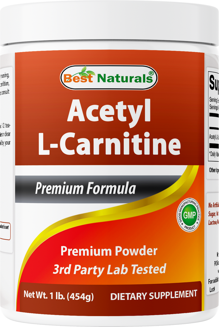 Best Naturals Acetyl L-Carnitine Premium Powder -1 LB -Gluten Free.