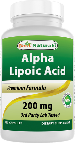 Best Naturals Alpha lipoic acid 200mg 120 Capsules