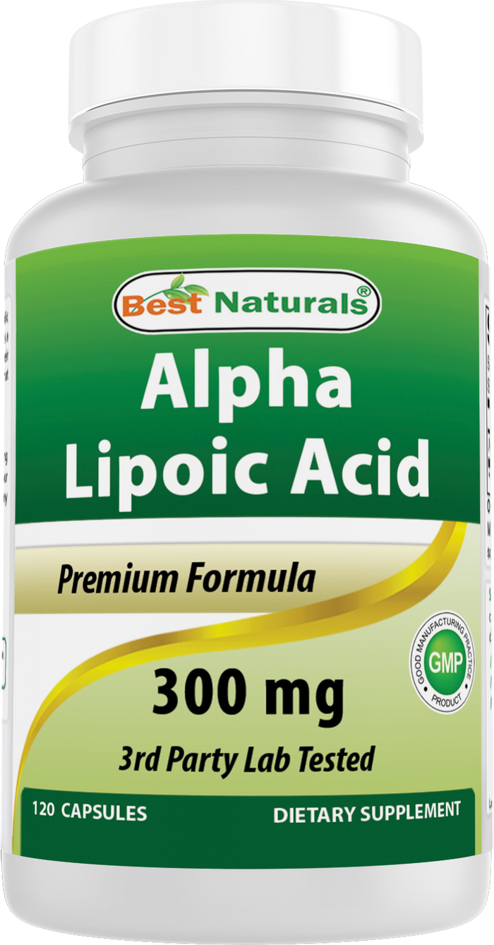 Best Naturals Alpha Lipoic Acid 300 mg 120 Capsules