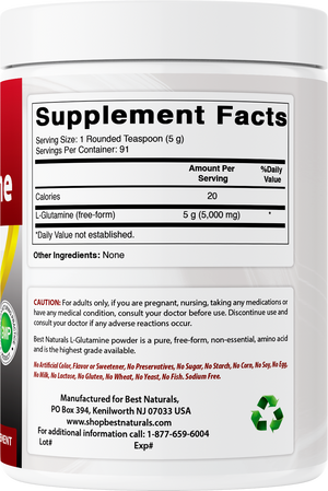 Best Naturals L-Glutamine 1 Lb Powder