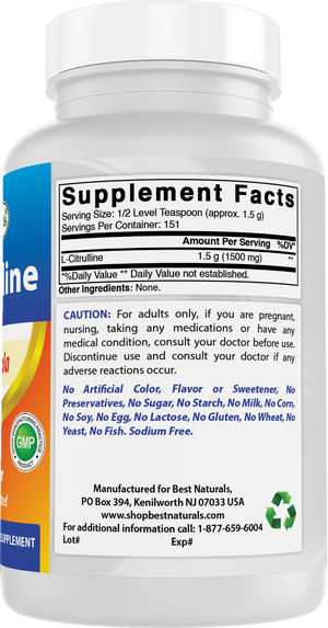 Best Naturals L-Citrulline 8 Oz Powder