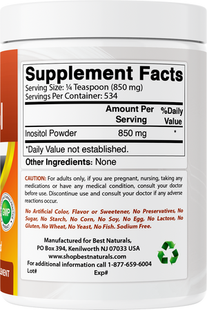 Best Naturals Inositol 1 Lb Powder
