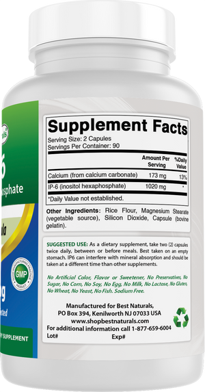 Best Naturals IP-6 510 mg 180 Capsules