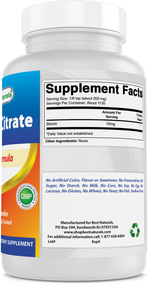Best Naturals Boron Citrate Powder 8 Oz