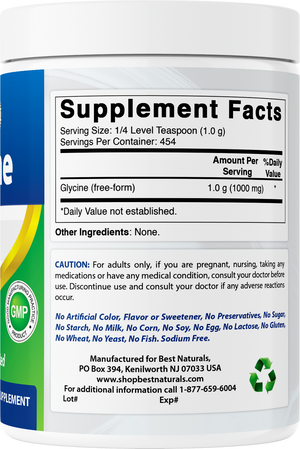 Best Naturals Glycine 1 Lb Powder