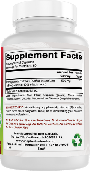 Best Naturals Pomegranate 250 mg 120 Capsules