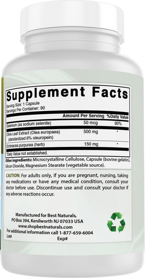 Best Naturals Olive Leaf Extract 700 mg 90 Capsules