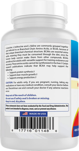 Best Naturals BCAA 800 mg 400 Capsules