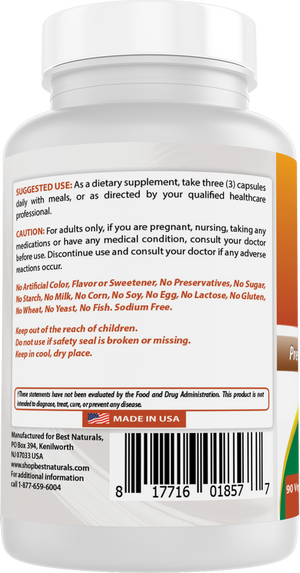 Best Naturals Uric Acid Cleanse Vitamins for Men and Women - 90 Vegetarian Capsules