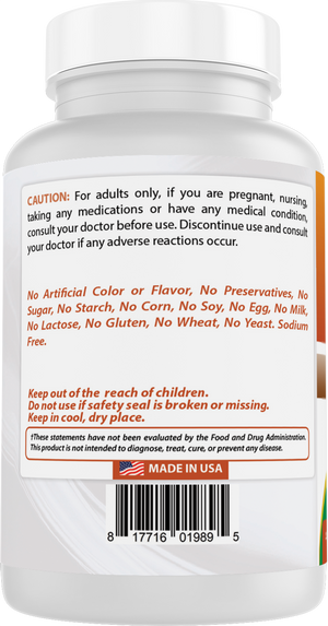 Best Naturals Wormwood Extract 1500 mg Equaivalent Per Serving-120 Capsules. Gluten Free, Non-GMO
