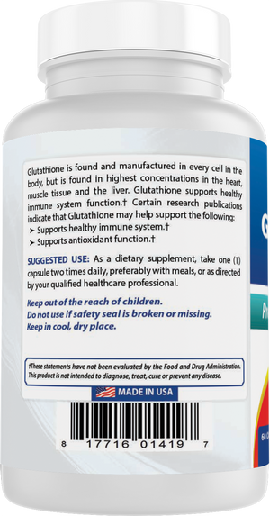 Best Naturals Glutathione Reduced 250 mg 60 Capsules
