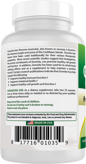 Best Naturals Graviola 600 mg 120 Capsules