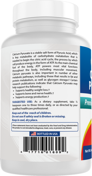 Best Naturals Calcium Pyruvate Powder 8 OZ