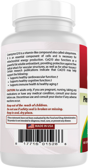 Best Naturals CoQ10 200 mg 60 Capsules