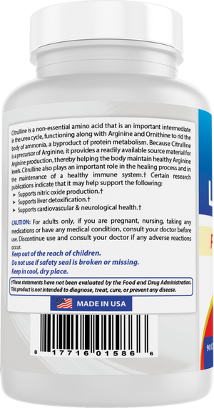 Best Naturals L-Citrulline 1500mg/Serving 90 Capsules
