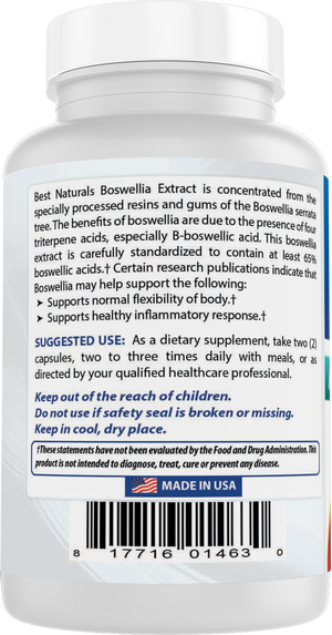 Best Naturals Boswellia 250 mg 120 Capsules