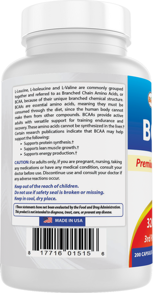 Best Naturals BCAA 800 mg 200 Capsules