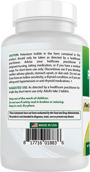 Best Naturals Potassium Iodide 130 mg per Serving - Dietary Supplement, 90 Tablets (1)