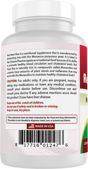 Best Naturals Red Yeast Rice 600 mg 120 Capsules