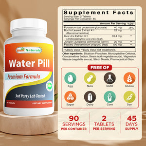 Best Naturals Water Pill 90 Tablets