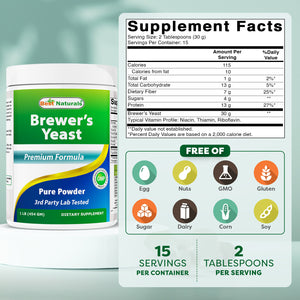 Best Naturals Brewer's yeast 1 Lb Powder