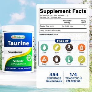Best Naturals Taurine 1 Lb Powder