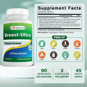 Best Naturals Breast-Ultra 90 Capsules