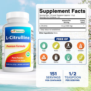 Best Naturals L-Citrulline 8 Oz Powder