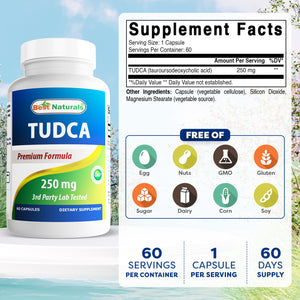Best Naturals TUDCA 250 mg 60 Vegetarian Capsules