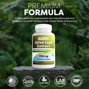 Best Naturals Olive Leaf Extract 700 mg 90 Capsules