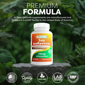 Best Naturals Soy Isoflavones 750 mg 120 Capsules