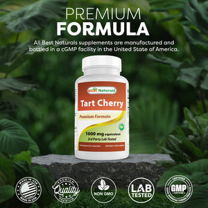 Best Naturals Tart Cherry 1000 mg 120 Vegetarian Capsules