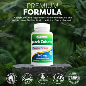 Best Naturals Black Cohosh 540 mg 120 Capsules